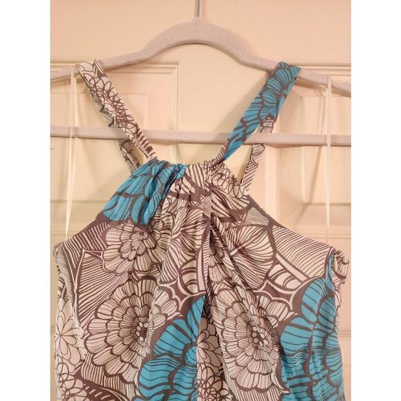 Trina Turk 100%silk halter style floral dress size 2 - Picture 3 of 13